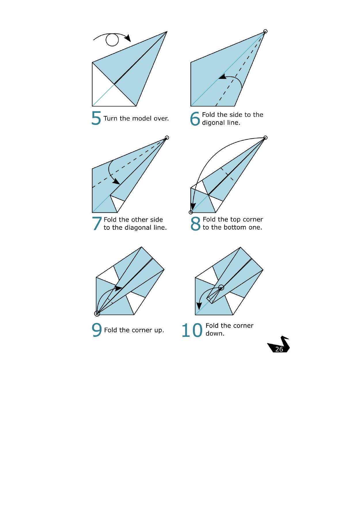 Fold the side to the diagonal line - photo 26