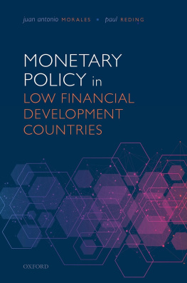 Juan Antonio Morales Monetary Policy in Low Financial Development Countries