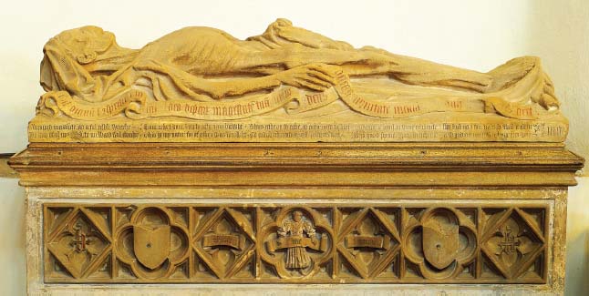 The cadaver tomb of John Baret the donor of the angel roof at St Mary Bury St - photo 6