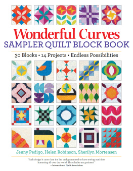 Jenny Pedigo - Wonderful Curves Sampler Quilt Block Book: 30 Blocks, 14 Projects, Endless Possibilities