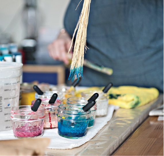 Making Marbled Paper Paint Techniques Patterns for Classic Modern Marbleizing on Paper Silk - photo 6