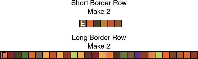 Figure 4 Sew a long border row to each side of the block row Sew a short - photo 10