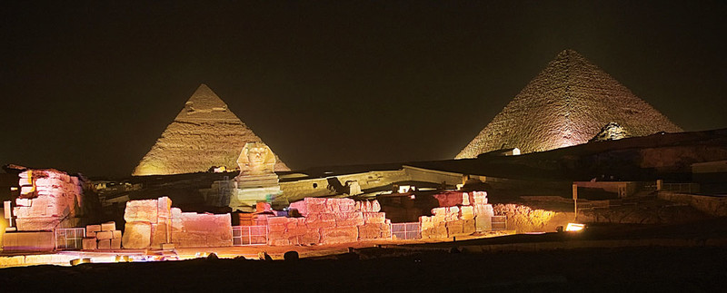 Pyramid of Khafre the Great Sphinx and the Great Pyramid of Giza also called - photo 9