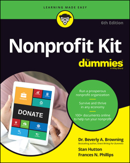 Beverly A Browning - Nonprofit Kit for Dummies