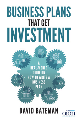David Bateman - Business Plans That Get Investment