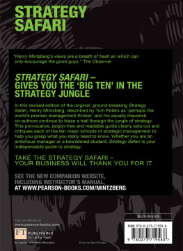 Henry Mintzberg - Strategy Safari