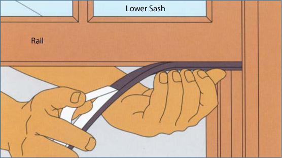 Applying adhesive-backed strips Adhesive-backed foam stripping works best on - photo 12