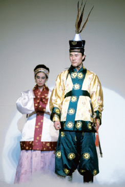 Attire for noblewomen left and warriors right from the Goguryeo period - photo 8