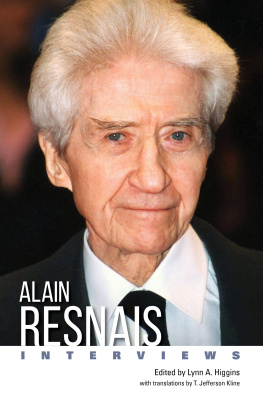 Lynn A. Higgins Alain Resnais: Interviews