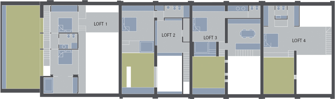 Upper-floor plan Lower-floor plan Cross section through loft 1 - photo 7