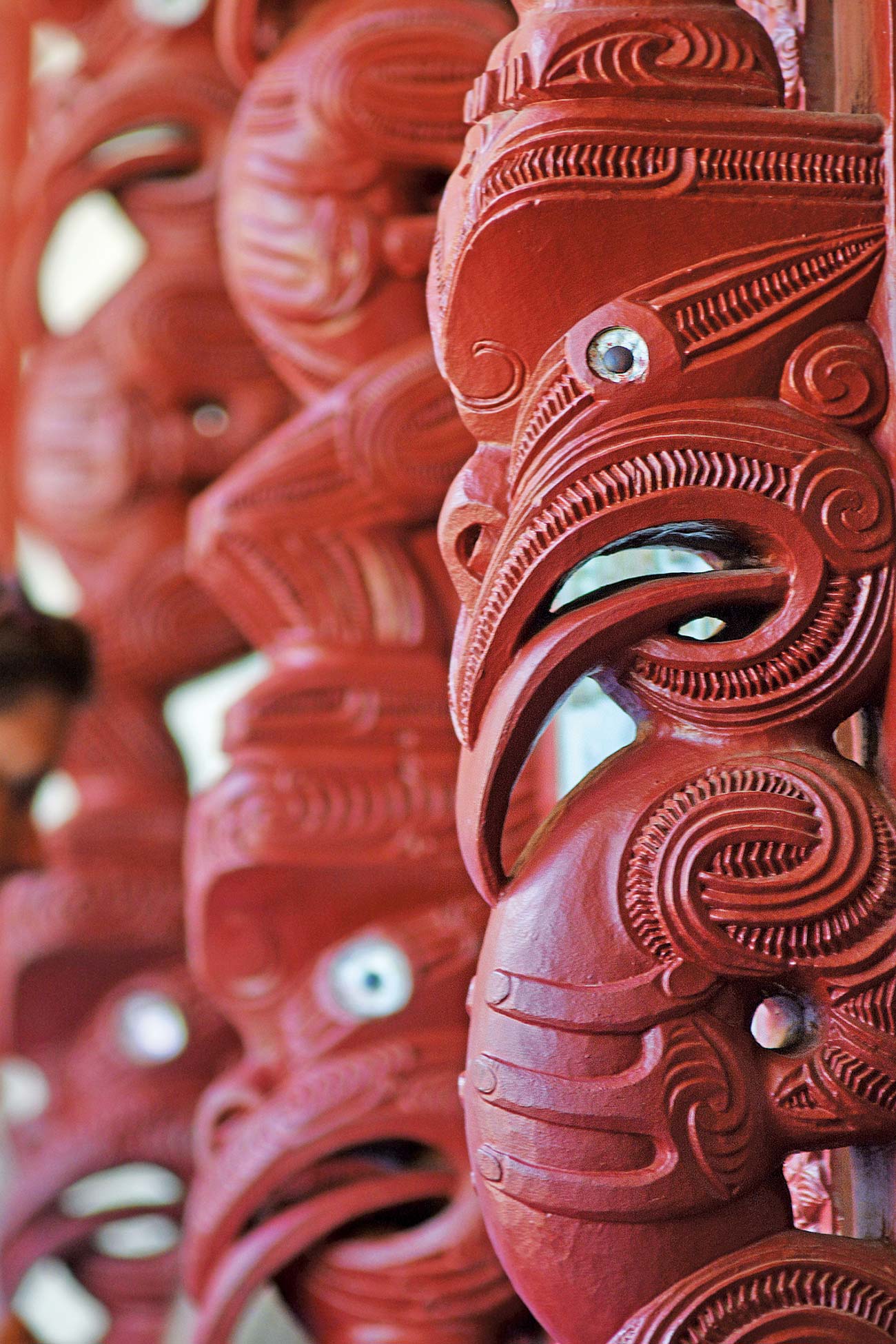 Maori marae decoration in the water - photo 14