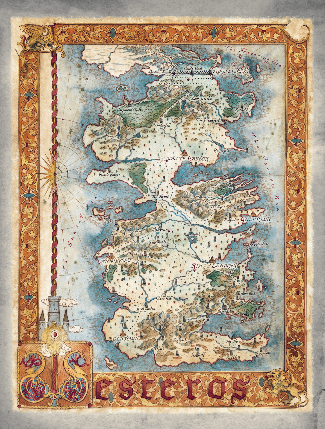 A map of Westeros F RANCESCA B AERALD BEGINNING IN THE year 2 BC Before the - photo 8