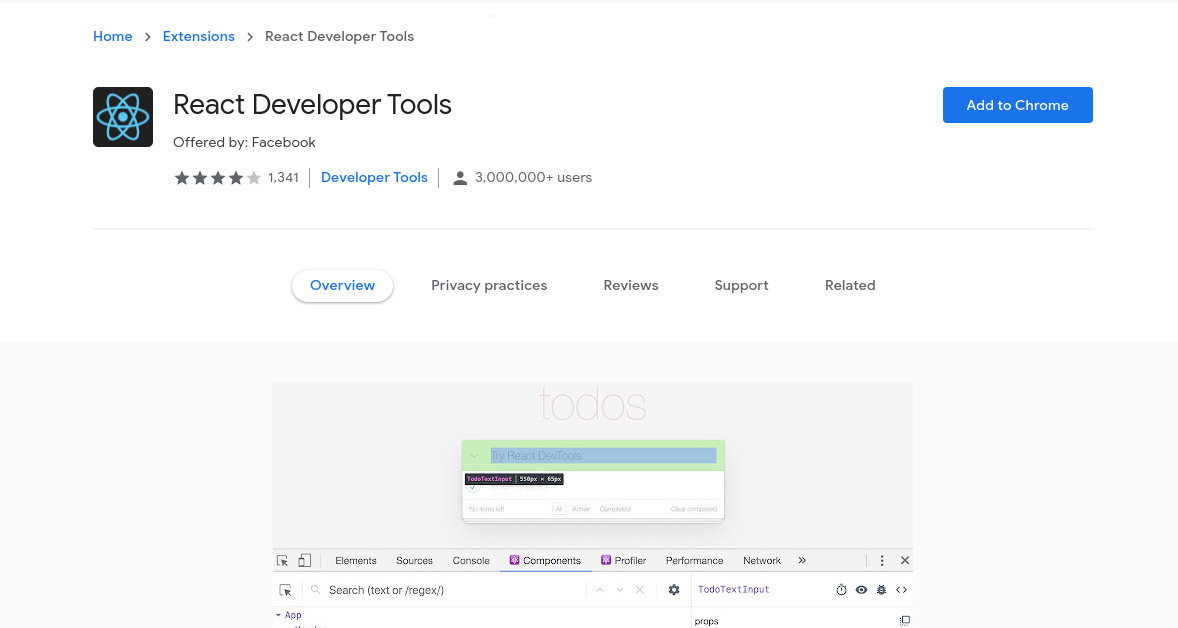 React Developer Tools extension on Chrome Web Store Once its intalled in your - photo 3