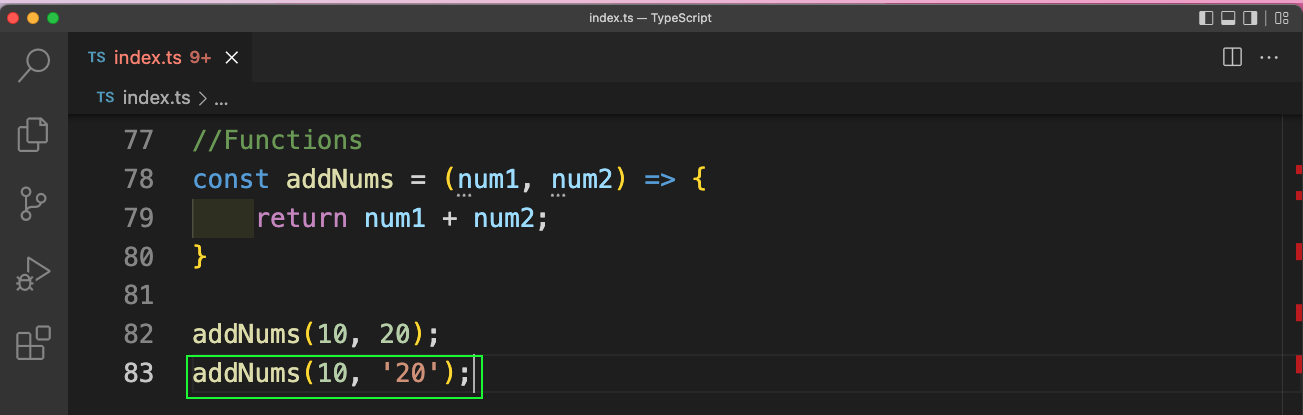 Functions So we should always give the type as in multiNums It is also - photo 18