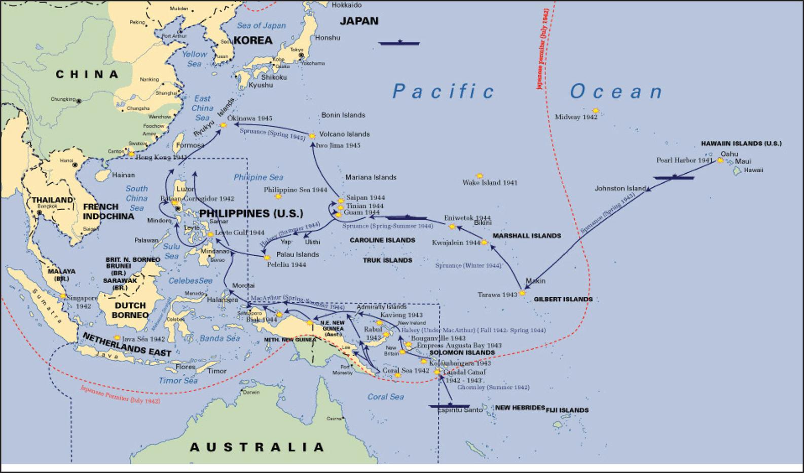 Map 1 Overview of the Pacific strategy TACTICS OF THE BATTLE The Battle of - photo 3