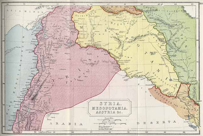 Map of Mesopotamia from the Atlas of Samuel Butler Mesopotamia was not just one - photo 1