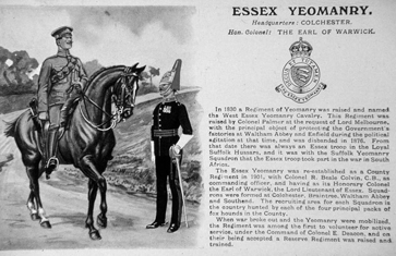 Essex Yeomanry Published after 1914 this postcard provides much information - photo 5