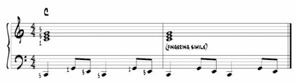 Note that the left hand pattern and fingering are the same as for Example 1 - photo 3