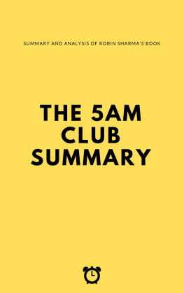 Vince Massara The 5 AM Club Summary