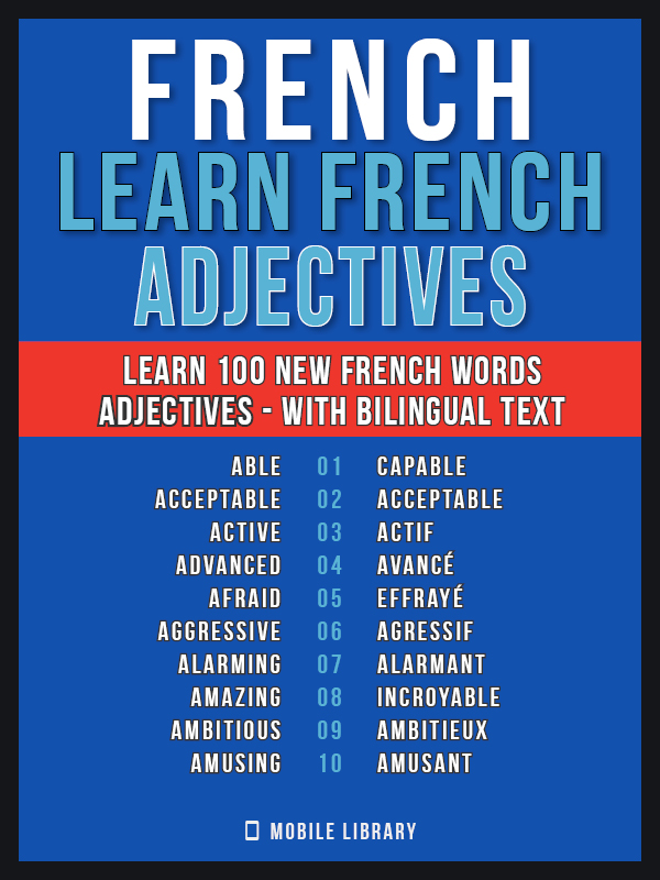 100 ADJECTIVES WITH BILINGUAL TEXT N In English En Franais 1 - photo 3