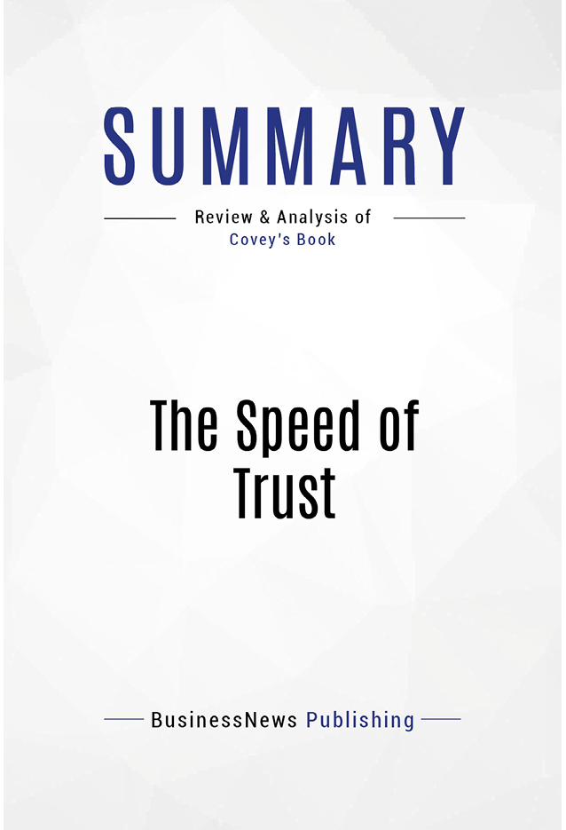 Book Presentation The Speed Of Trust by Stephen M Covey Book Presentation - photo 2