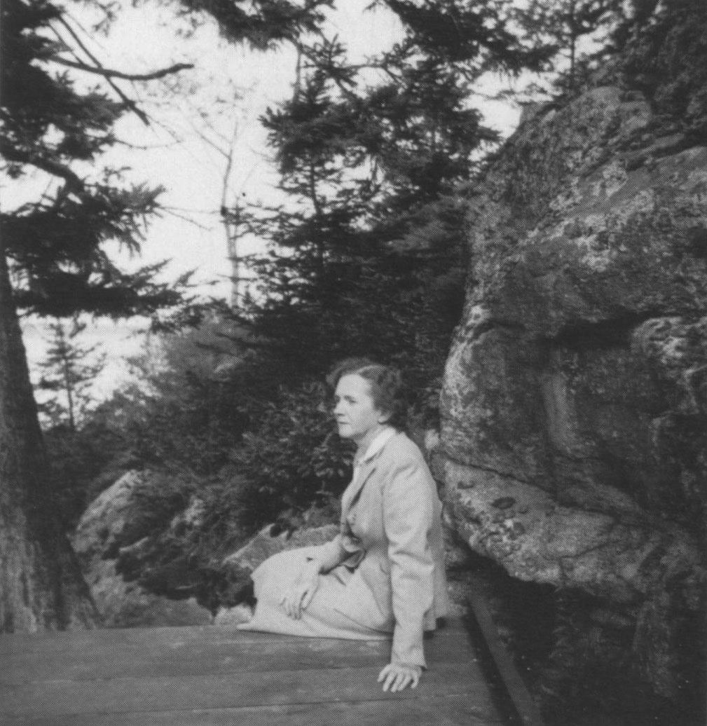 Dorothy labeled this Summer 1955 Rachel on platform under The Spruce a - photo 8