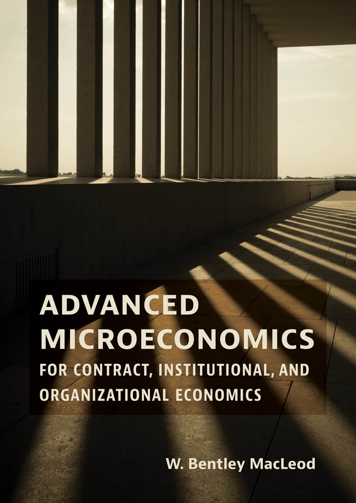 Advanced Microeconomics for Contract Institutional and Organizational - photo 1