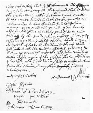 The deed to Ipswich signed by Masconomet From A Sketch of the Life of John - photo 4