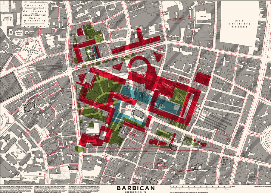 Illustration by Russell Bell 2014 This shows the Barbican development - photo 4