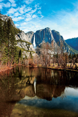 The colorful beauty of Yosemite National Park is reflected in the Merced River - photo 2