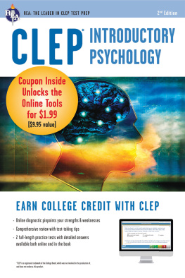 Don J Sharpsteen - CLEP Introductory Psychology w/ Online Practice Exams