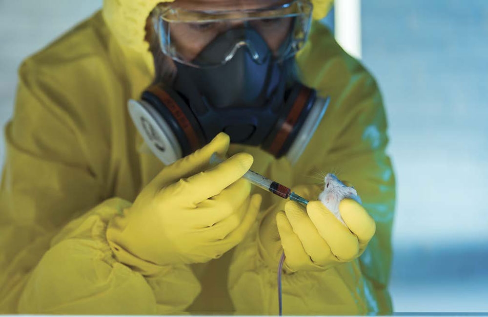 A researcher works with dangerous viruses in a laboratory Some viruses cause - photo 2