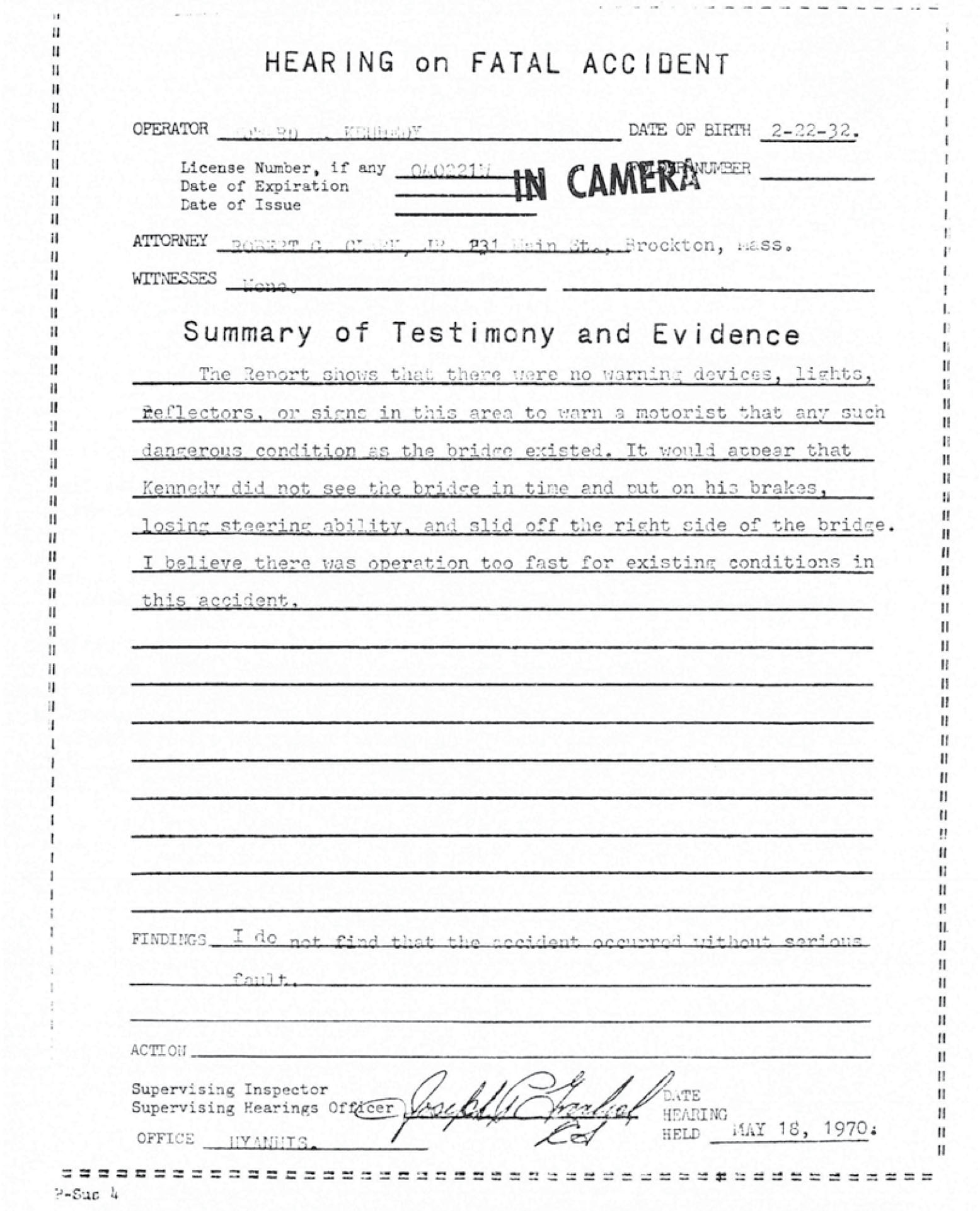 Appendix 6 Report of Registry Hearing which found Senator Kennedy to have been - photo 13