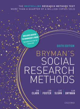 Tom Clark - Brymans Social Research Methods