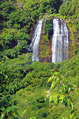 Opaekaa Falls rainbow Where to Go Lihue and the East Side The east - photo 12