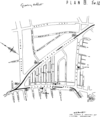 Map of the Mossley Hill district of Liverpool showing the location of Menlove - photo 4