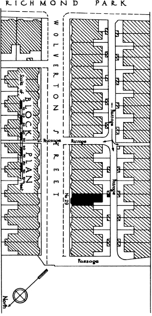 Plan showing the lay-out of Wolverton Street and its system of back entries - photo 5