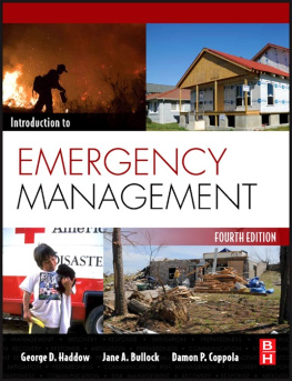 George D. Haddow Introduction to Emergency Management, 4th Edition