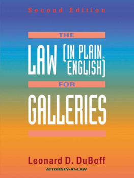 Leonard D. Duboff - The Law (in Plain English) for Galleries