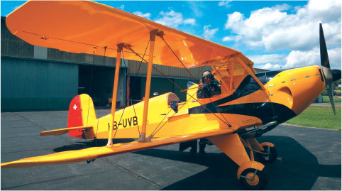 Ready for takeoff on an aerobatic flight with the Bcker B 131 Jungmann in 2011 - photo 4