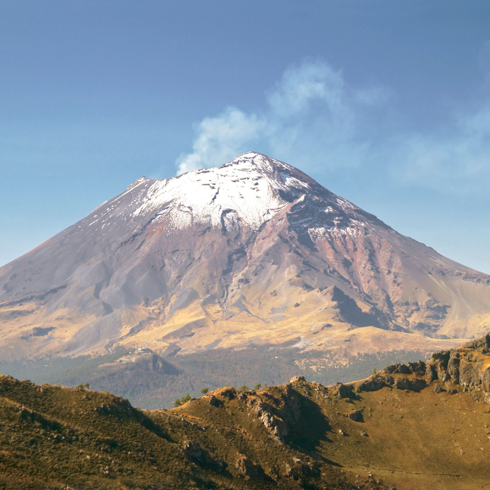 Popocatpetl in Mexico is North Americas second-largest volcano It is 17800 - photo 4