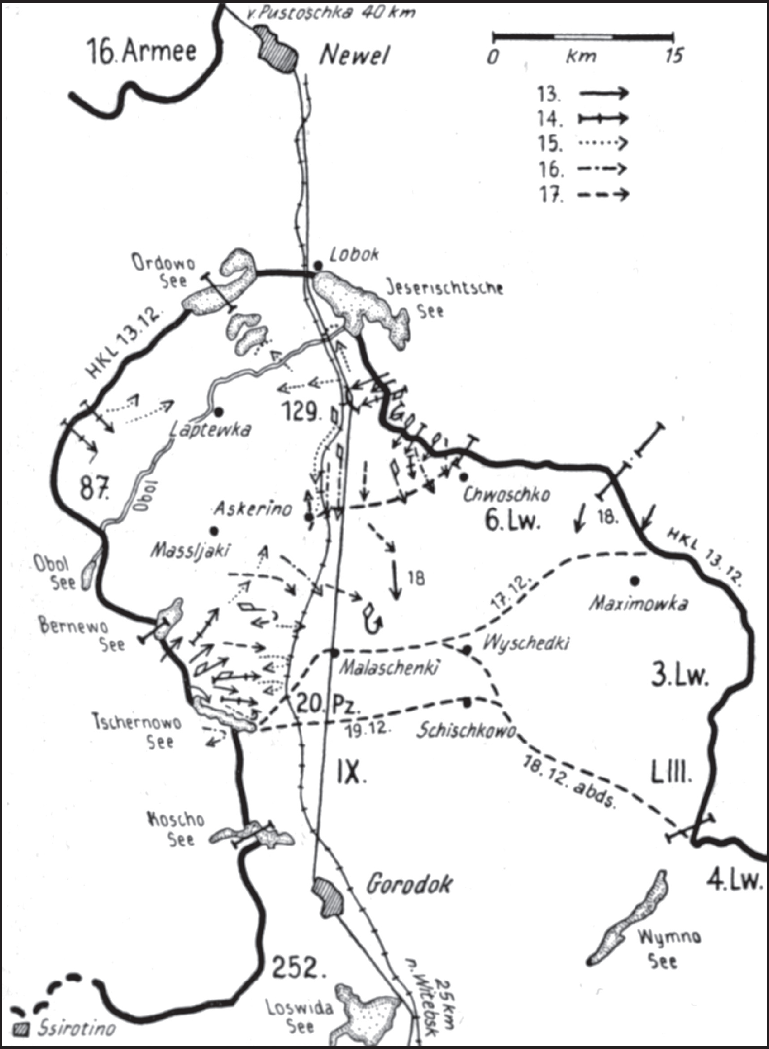 Map 8 Combat on the northern wing of the Third Panzer Army 1318 December - photo 10