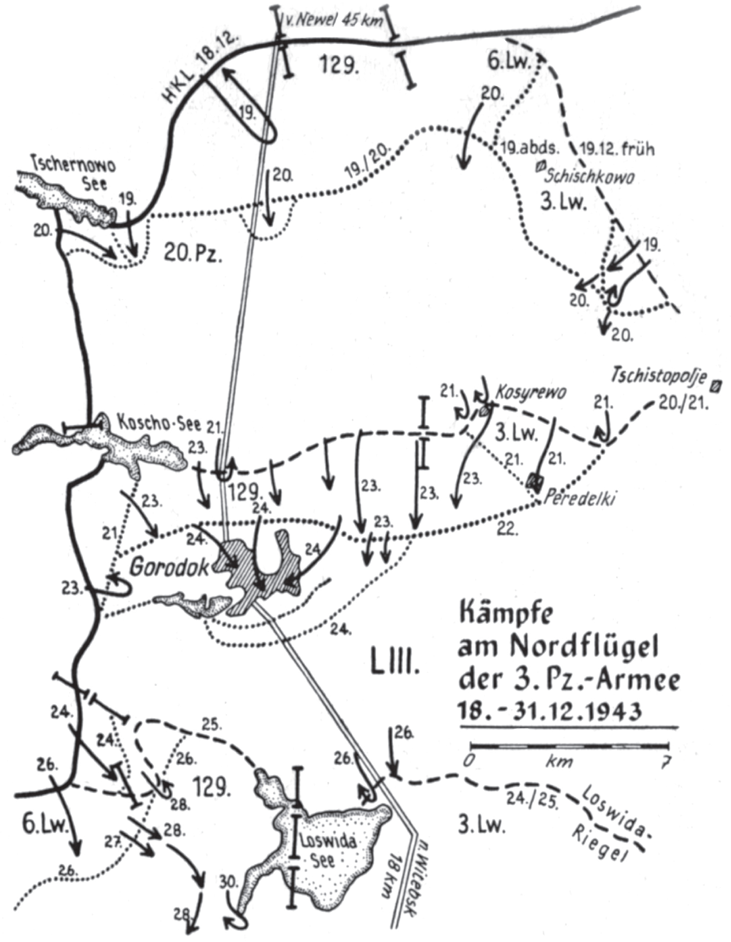 Map 9 Combat on the northern wing of the Third Panzer Army 1831 December - photo 11