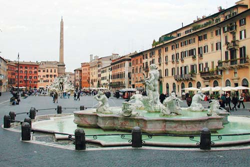 Piazza Navonafountains and nightlife Berninis Four Rivers Fountain Piazza - photo 10