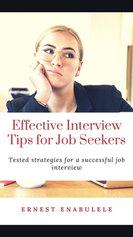 Ernest Enabulele - Effective Interview Tips For Job Seekers