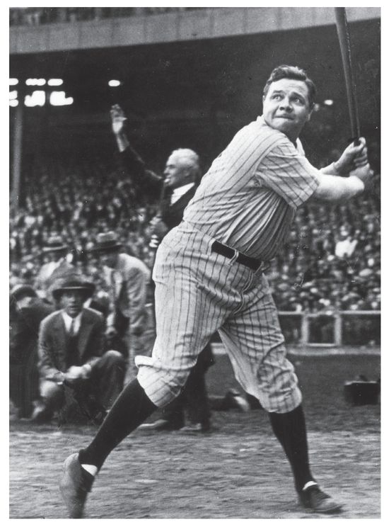 Babe Ruth at batting practice in 1927 He copied his famous swing from Brother - photo 3