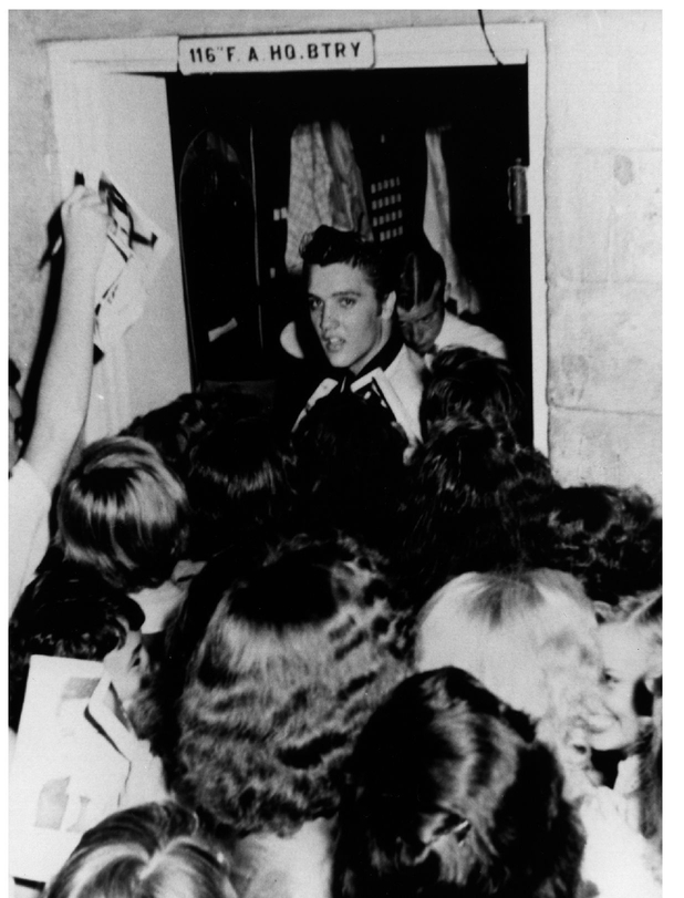 At every stop on his 1955 tour crowds of screaming fans mostly girls mobbed - photo 4