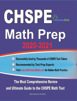 Reza Nazari CHSPE Math Prep 2020-2021: The Most Comprehensive Review and Ultimate Guide to the CHSPE Math Test