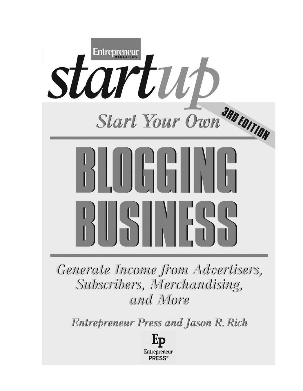 Table of Contents Additional titles in Entrepreneurs Startup Series Start - photo 2