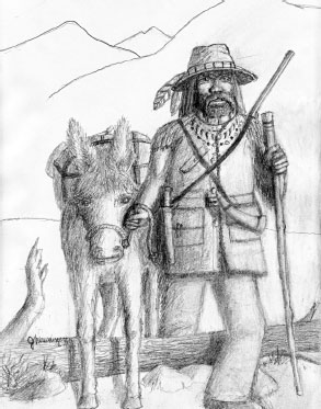Mountain man Drawing courtesy of Jack Niswanger WESTWARD HO OW Daggett a - photo 3